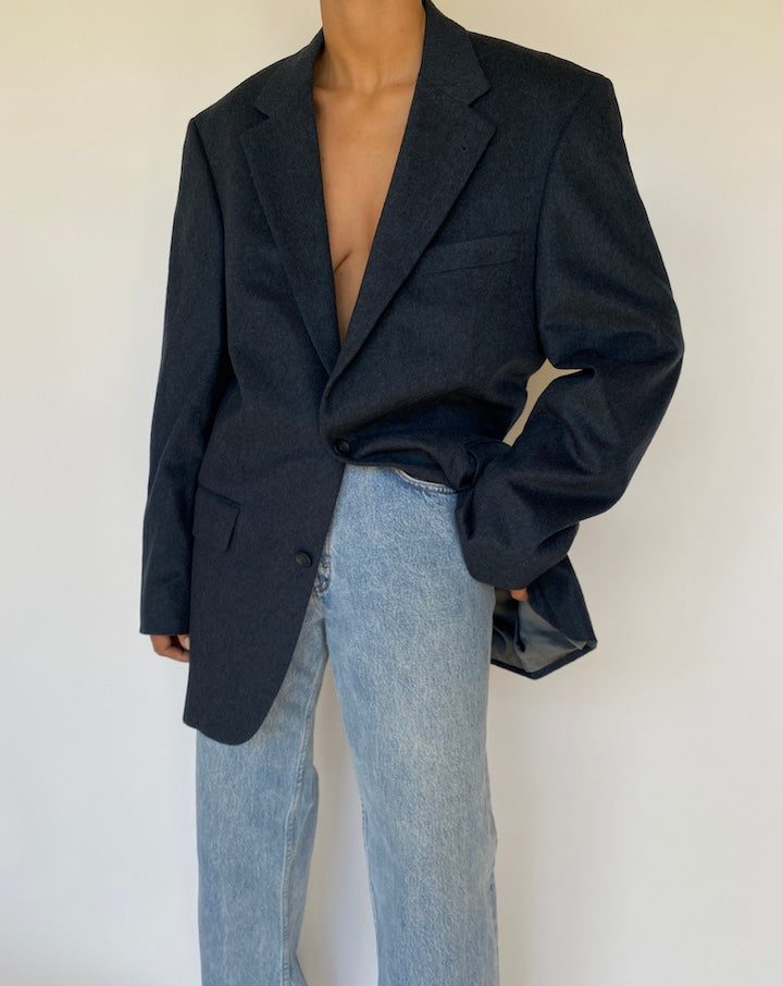 VINTAGE GREY OSCAR DE LA RENTA BLAZER 3166