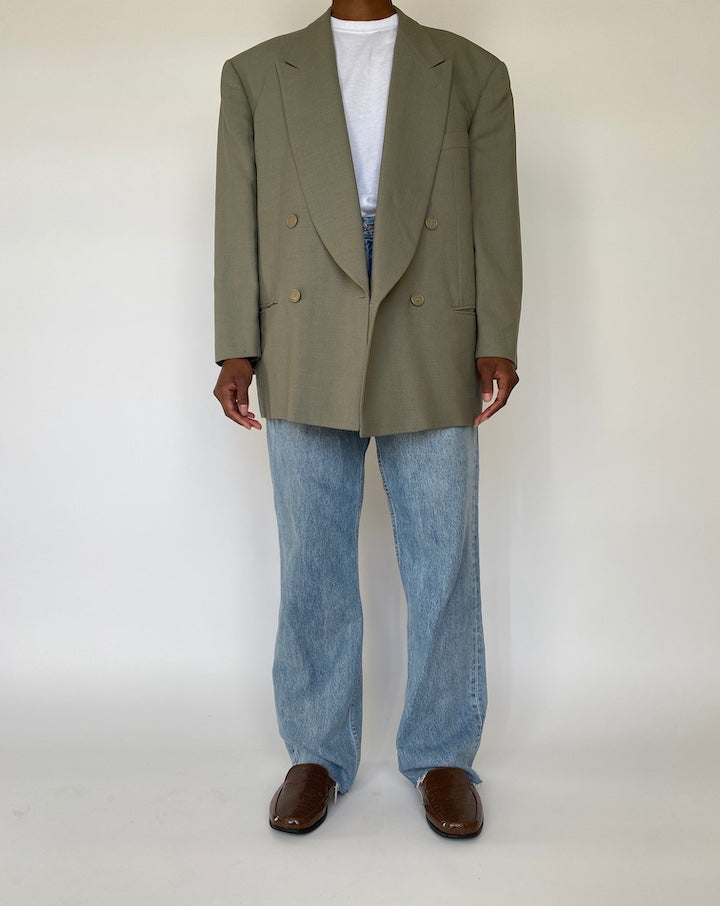 VINTAGE GREEN GIORGIO ARMANI BLAZER 1969