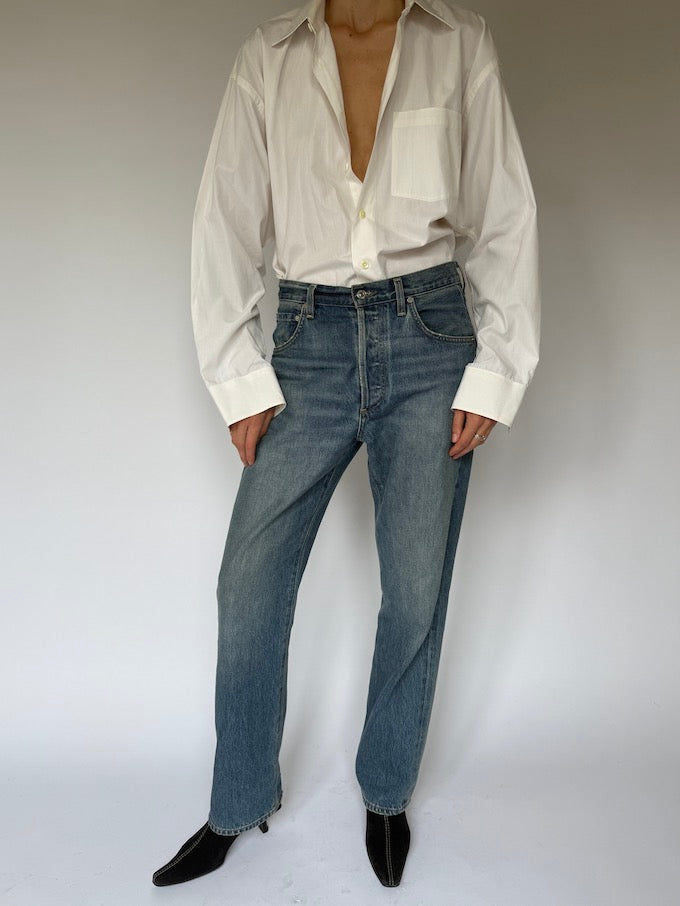 Vintage Off White Button-Down Shirt 6504