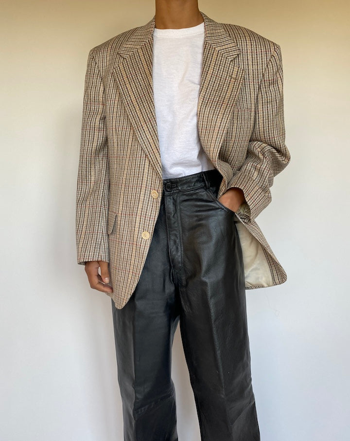 VINTAGE OVERSIZED SILK BLAZER 1489