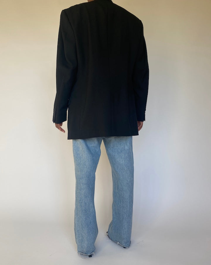 VINTAGE BLACK BLAZER 4093