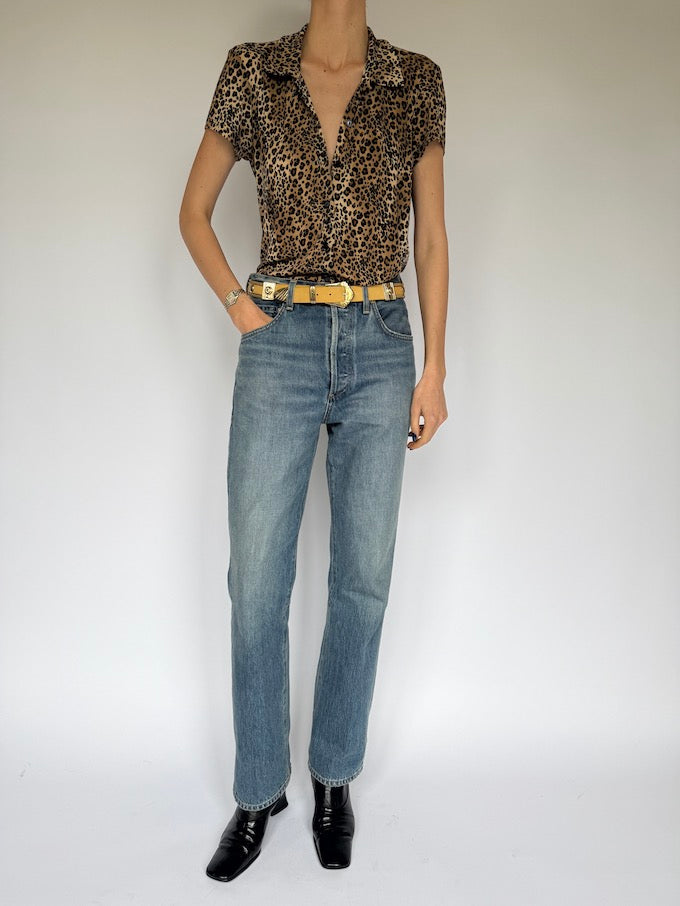 Vintage animal printed top 5913