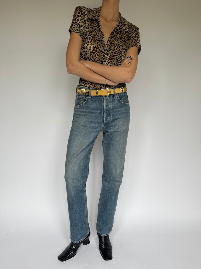 Vintage animal printed top 5913