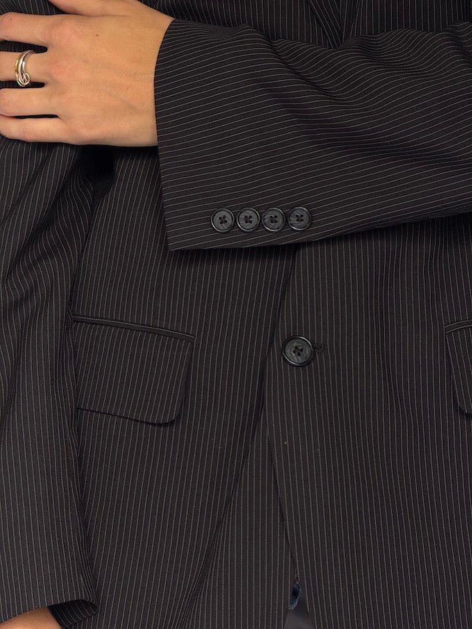 Vintage Pinstripe Blazer 6550