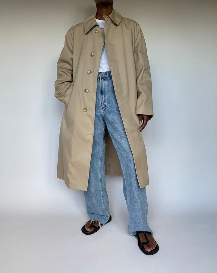 VINTAGE BEIGE LONG COAT 3599