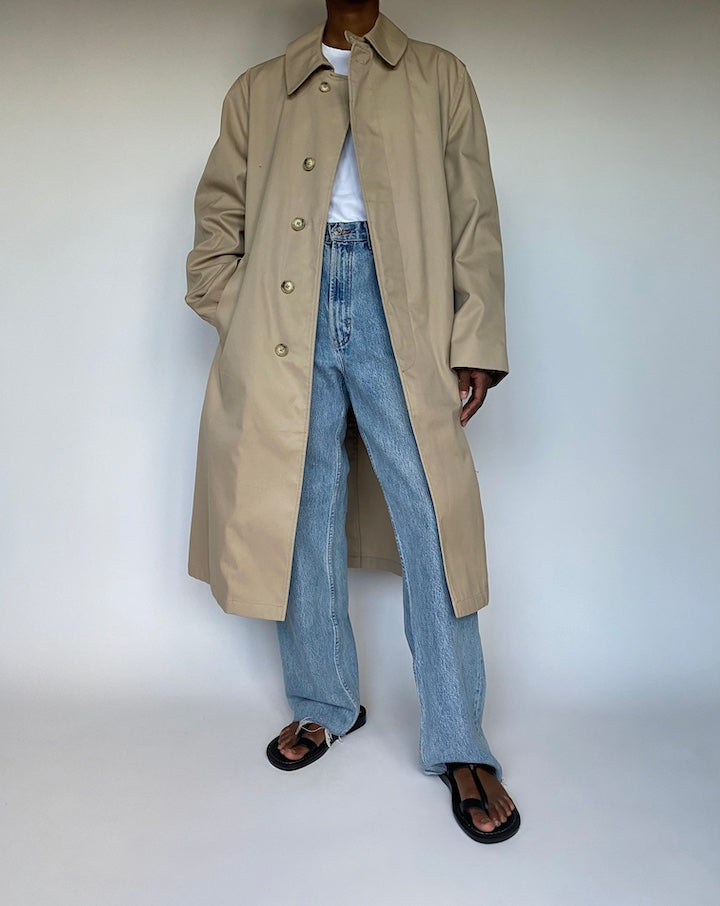 VINTAGE BEIGE LONG COAT 3599