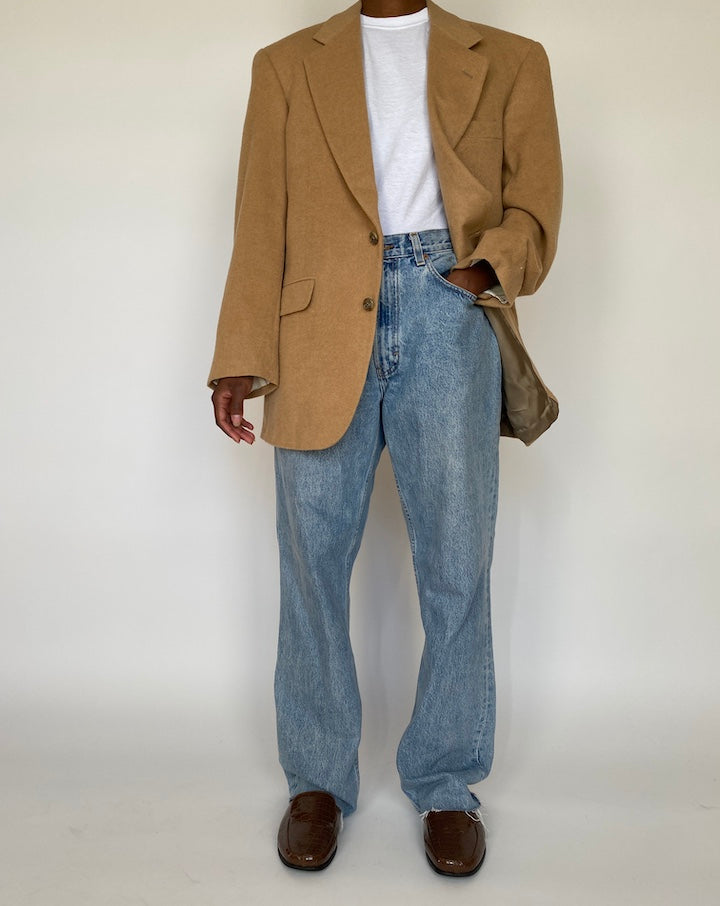 VINTAGE CAMEL HAIR BLAZER 1982