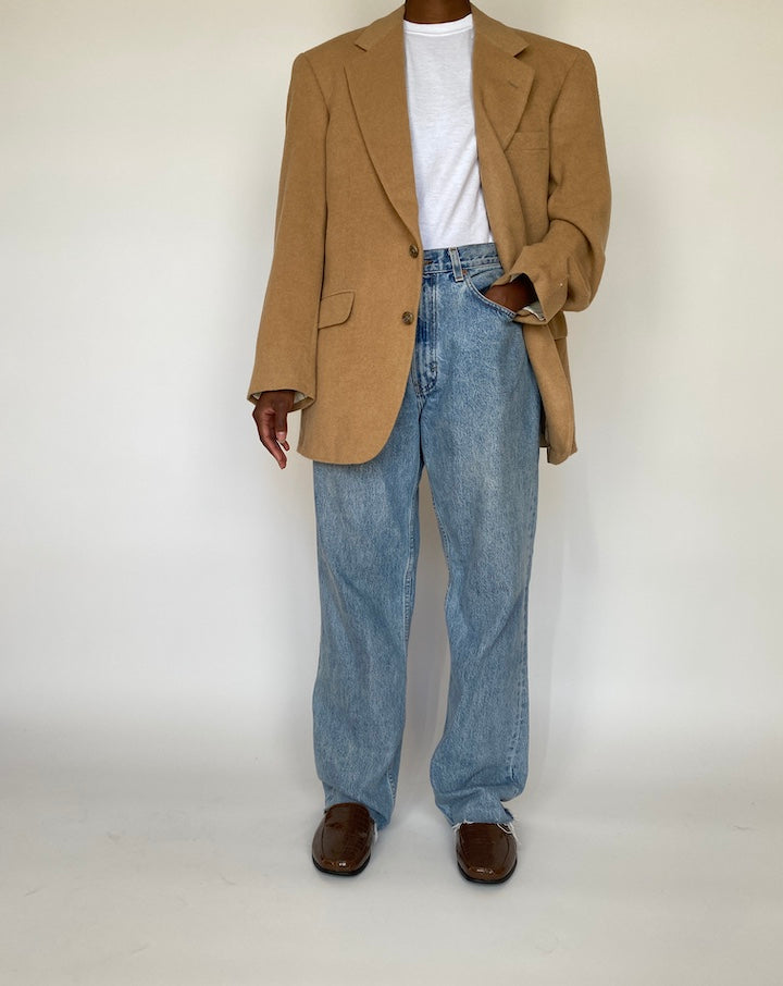 VINTAGE CAMEL HAIR BLAZER 1982