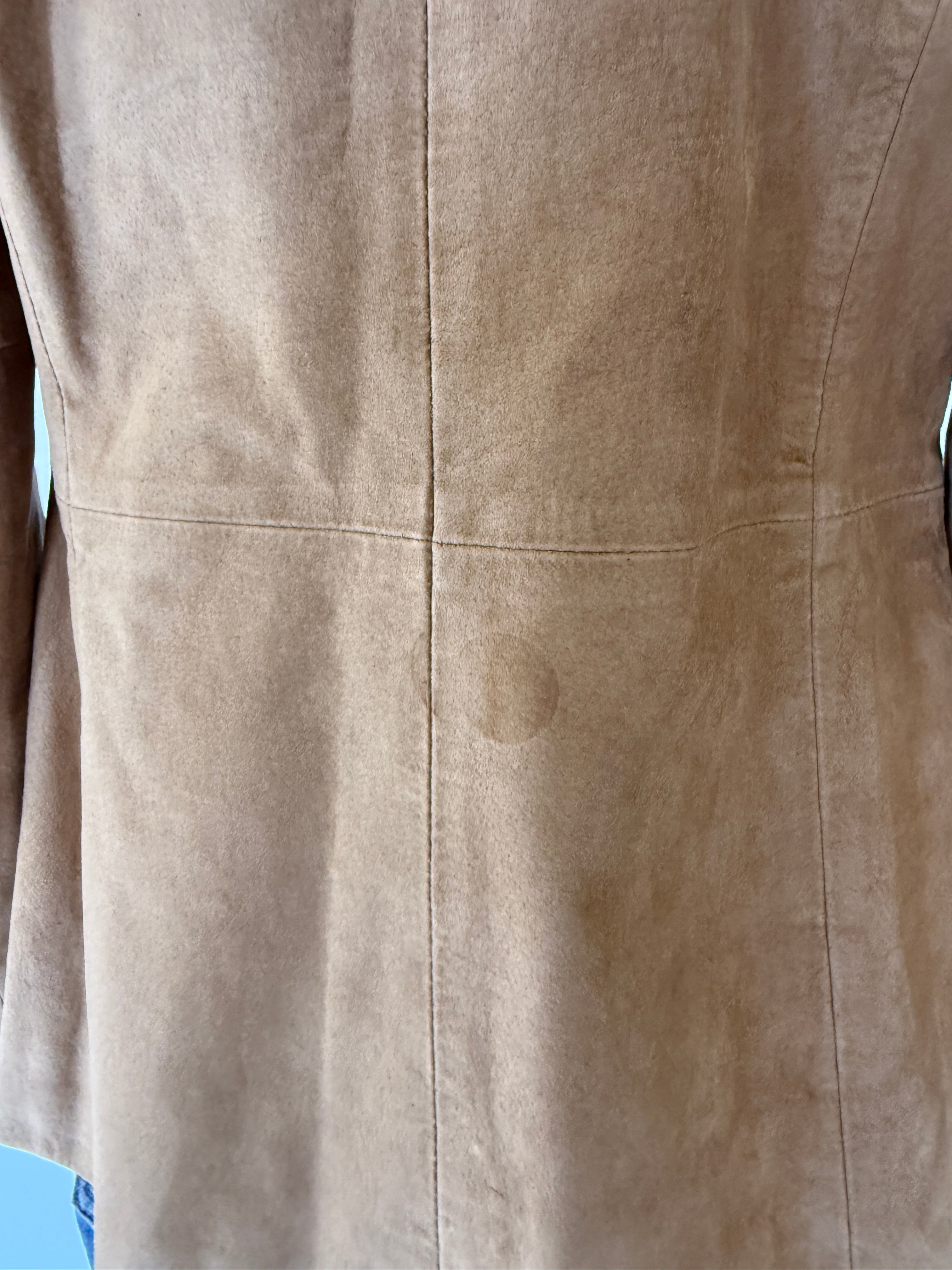 Vintage Suede Leather Jacket Camel 7904