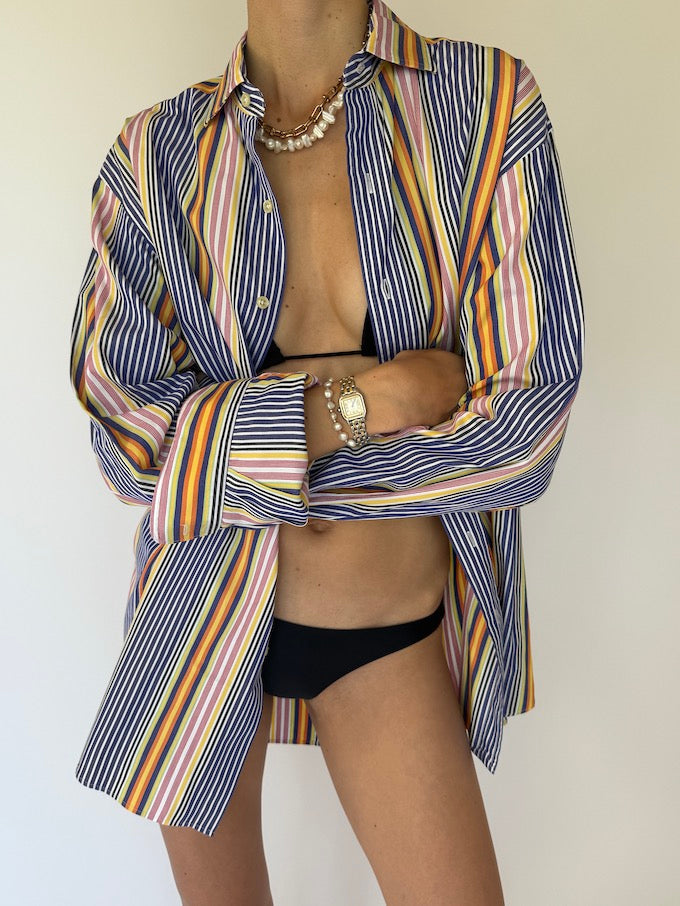 Vintage striped button-up Ralph Lauren shirt 6182