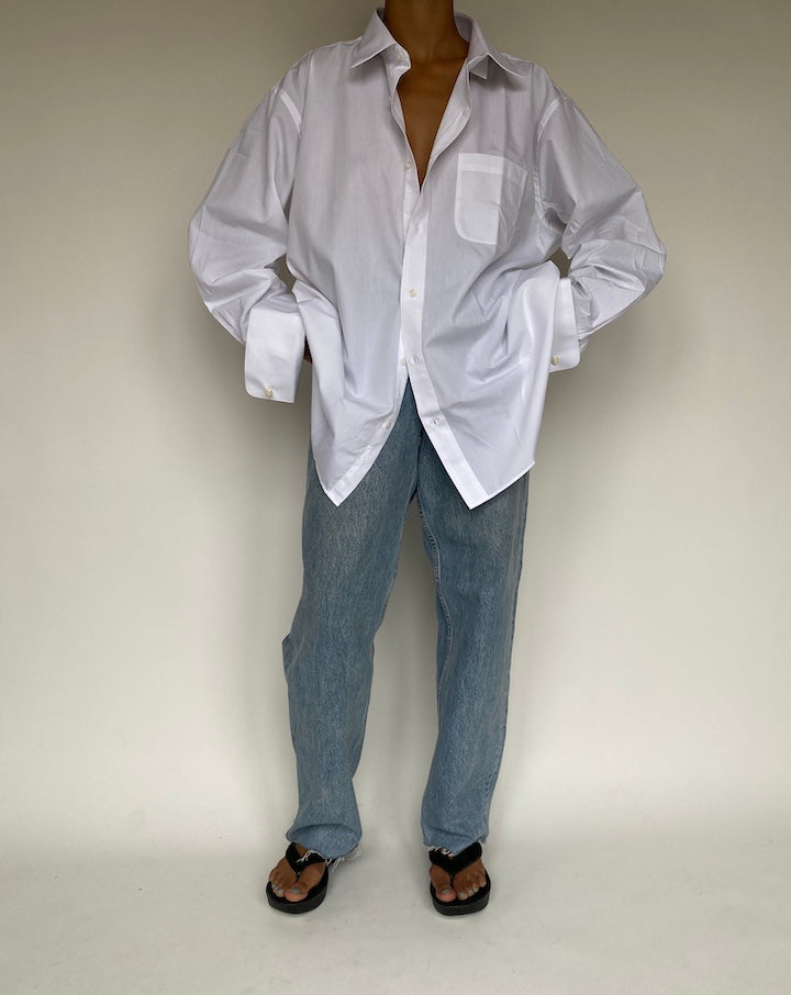 VINTAGE OVERSIZED WHITE SHIRT 1235