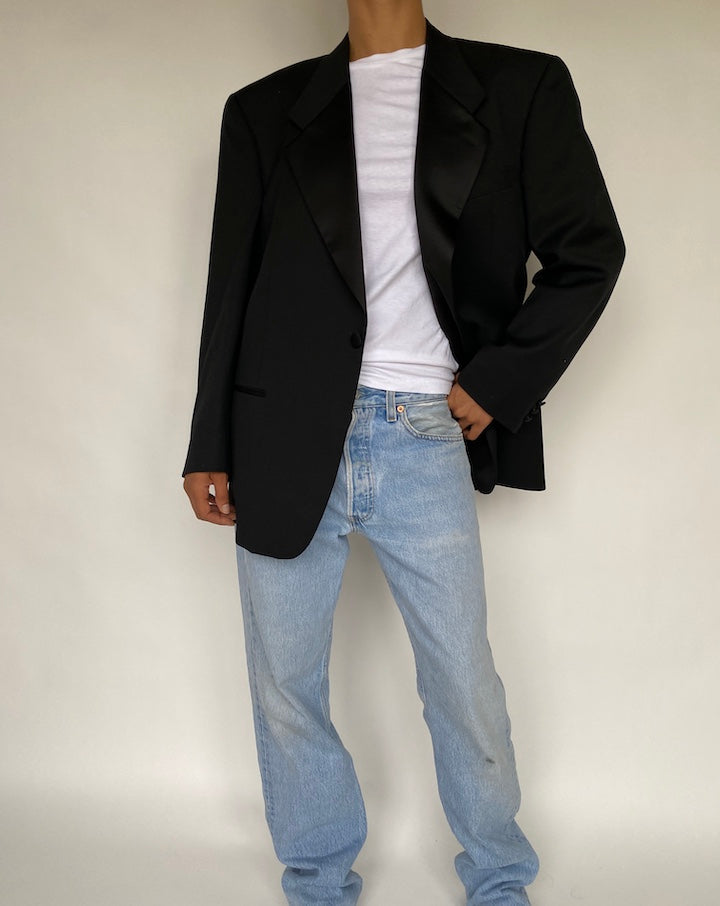 VINTAGE BLACK BLAZER 796