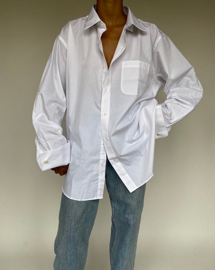 VINTAGE OVERSIZED WHITE SHIRT 1235