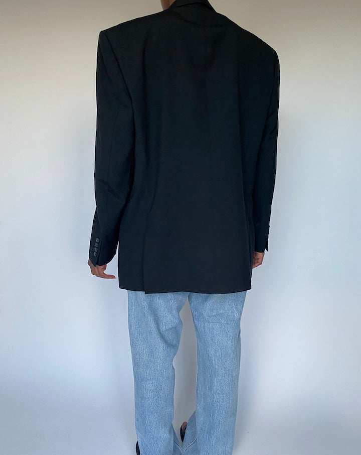 VINTAGE BLACK BLAZER 3606