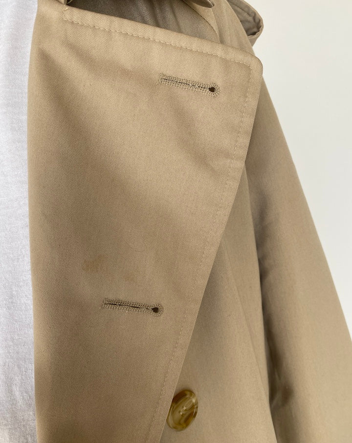 VINTAGE BEIGE OVERSIZED TRENCH COAT 4111