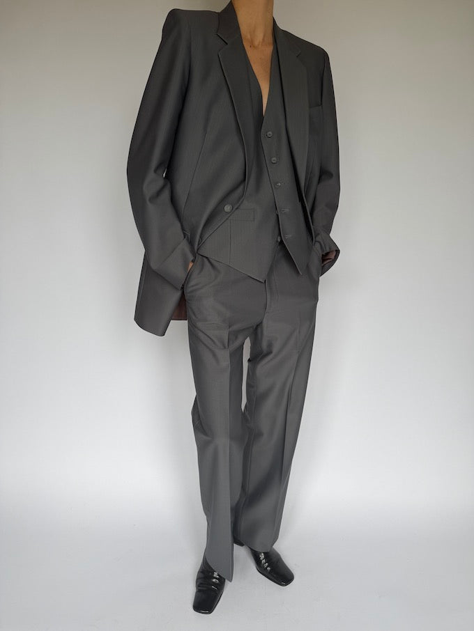Vintage 3 piece suit grey 5909