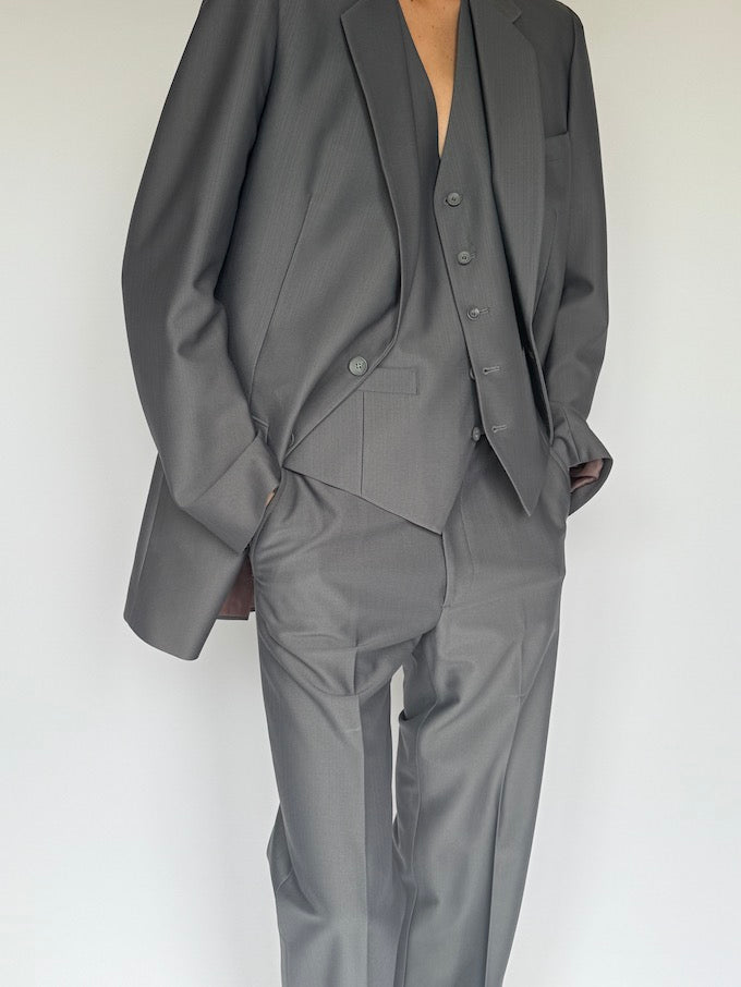 Vintage 3 piece suit grey 5909