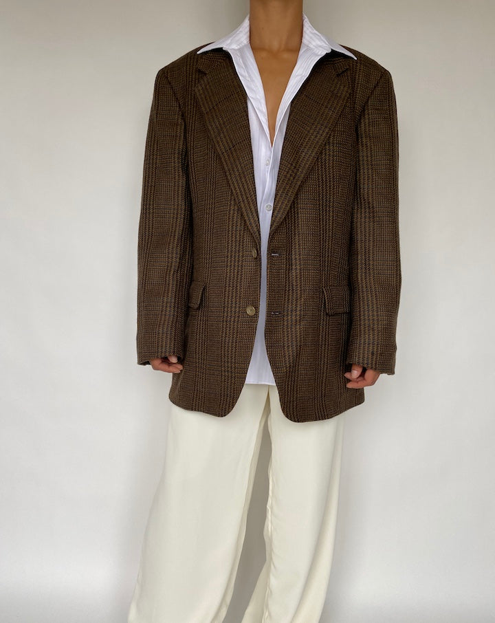 VINTAGE BROWN TWEEN BLAZER 802