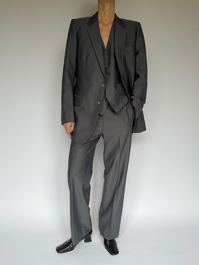 Vintage 3 piece suit grey 5909