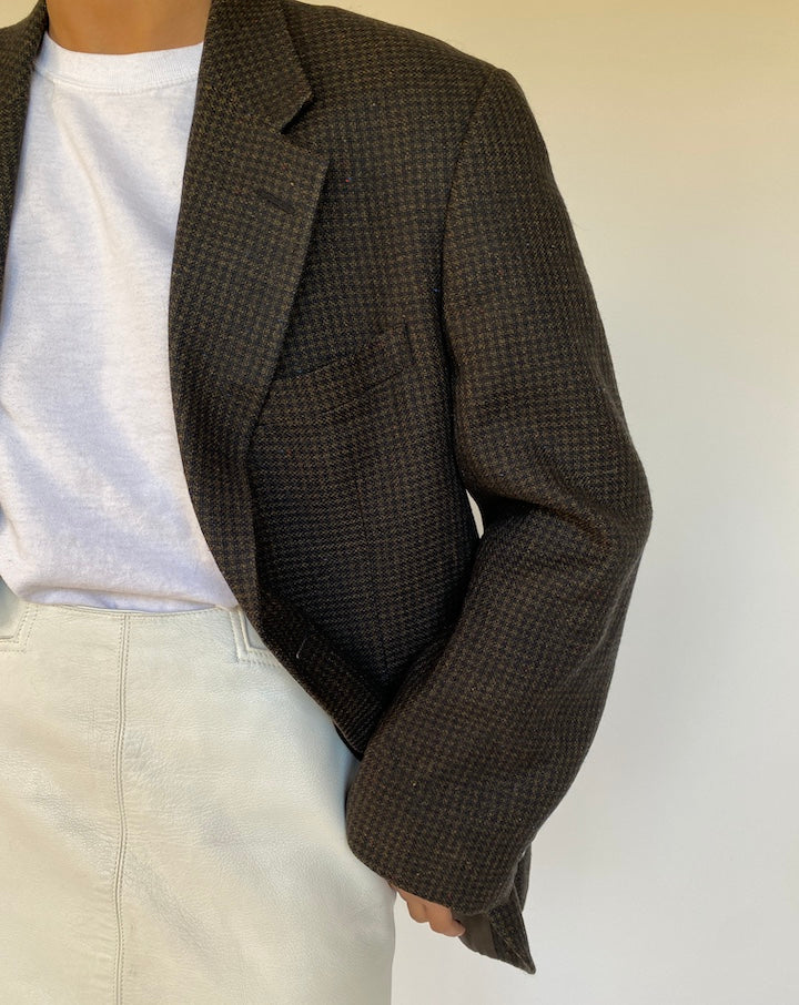 VINTAGE HOUNDSTOOTH BLAZER 2677