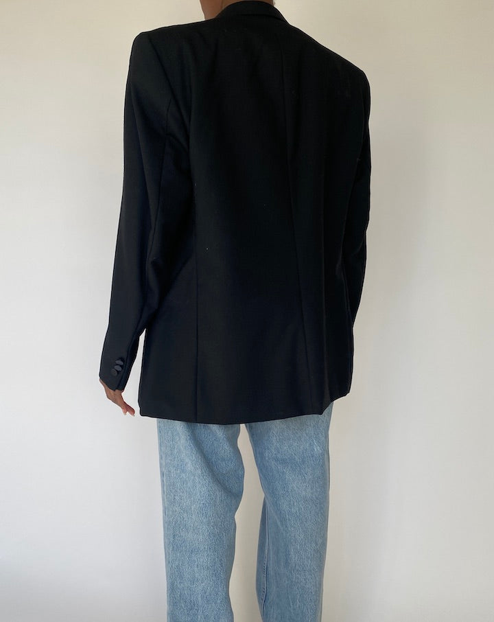 VINTAGE BLACK BLAZER 4123