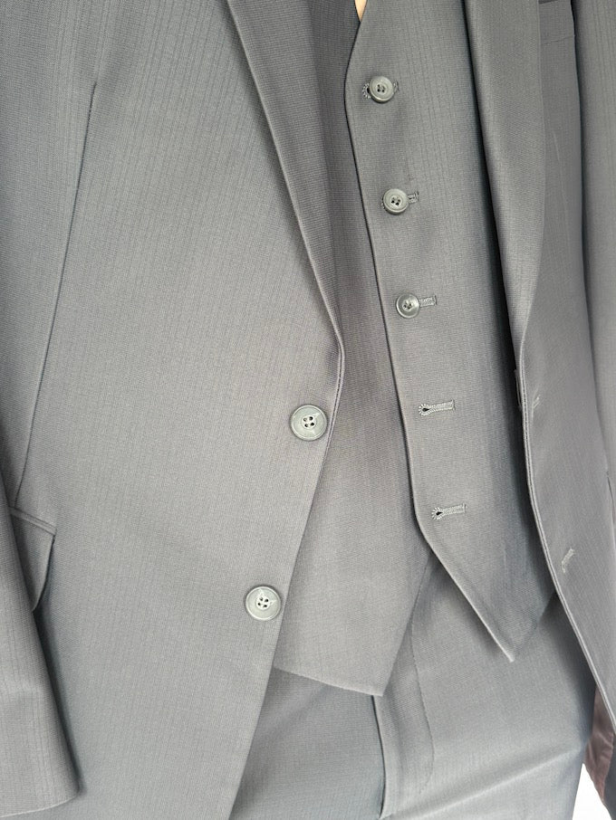 Vintage 3 piece suit grey 5909