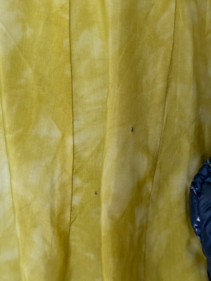 Vintage Sculptural Peplum Thin Shirt/Jacket in Chartreuse 6531