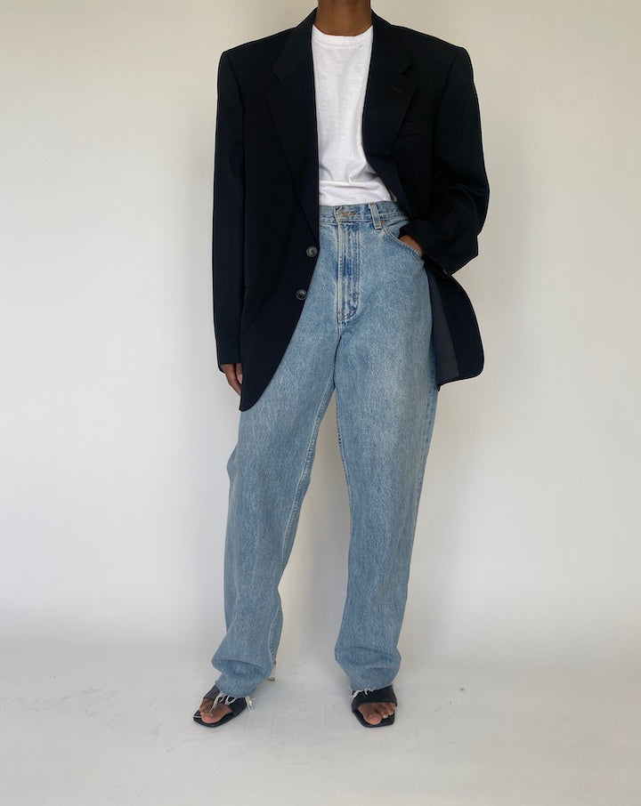 VINTAGE BLACK BLAZER 4124