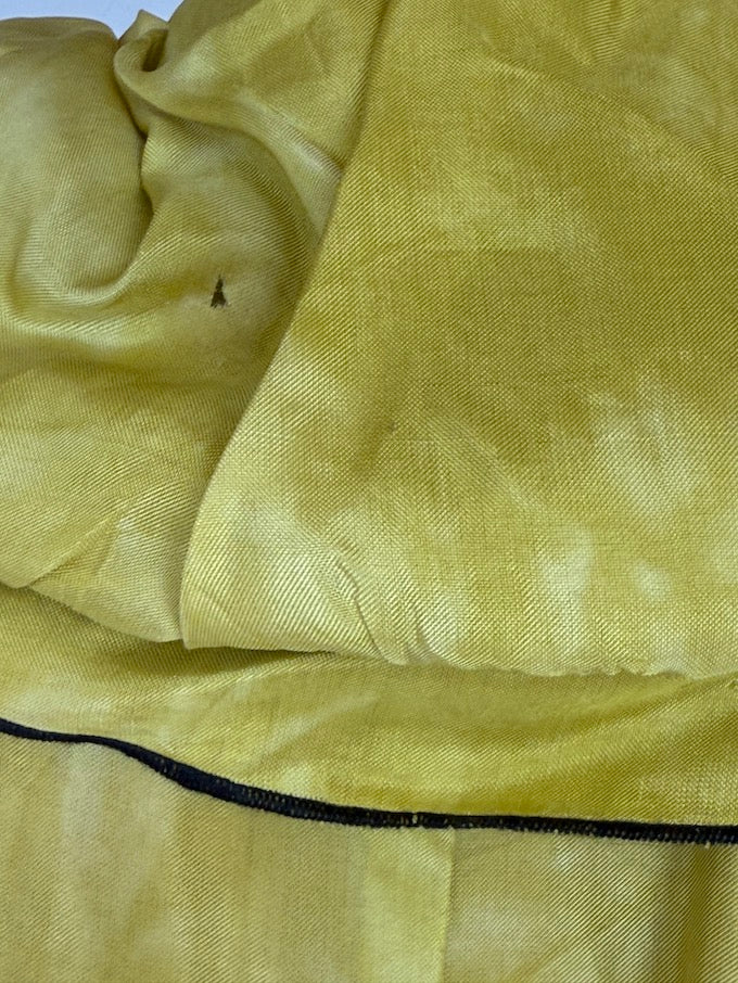 Vintage Sculptural Peplum Thin Shirt/Jacket in Chartreuse 6531