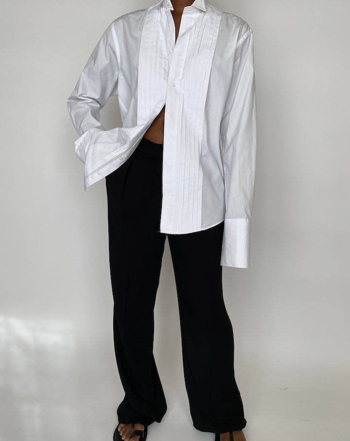 VINTAGE CRISP WHITE BUTTON DOWN SHIRT 2009