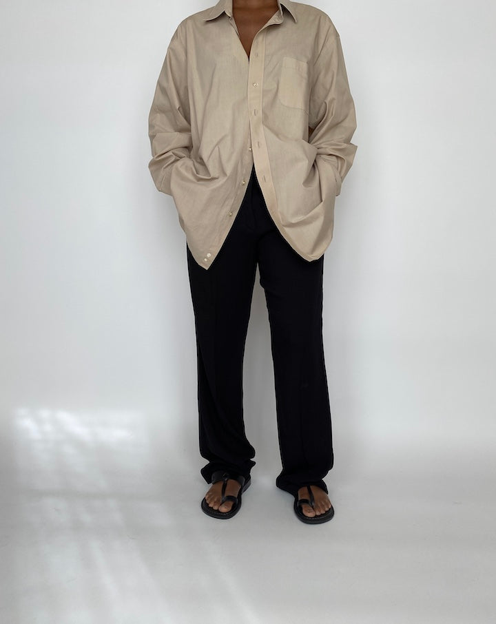 VINTAGE OVERSIZED BEIGE SHIRT 2010