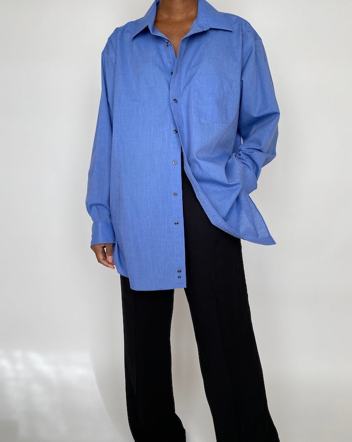 VINTAGE OVERSIZED BLUE SHIRT 2012