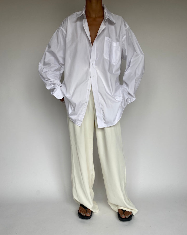 VINTAGE OVERSIZED WHITE SHIRT 1257