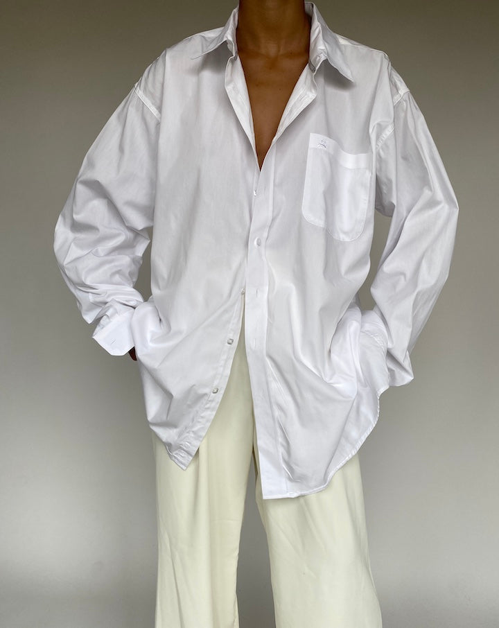 VINTAGE OVERSIZED WHITE SHIRT 1257