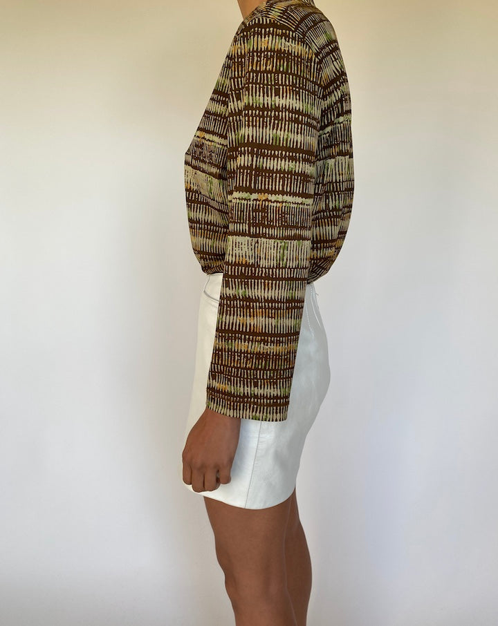 VINTAGE V-NECK TOP 1030