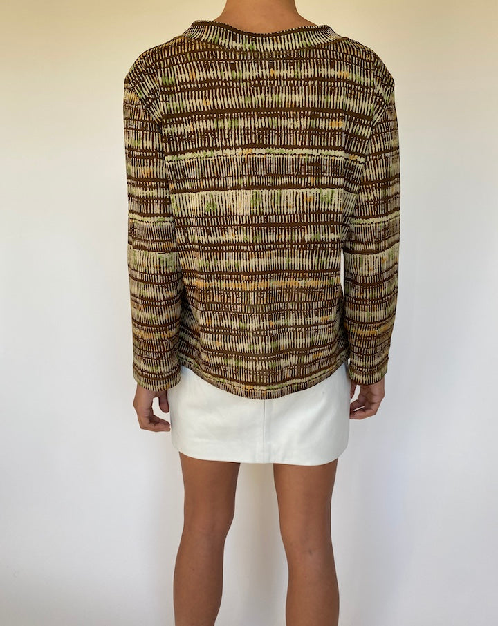 VINTAGE V-NECK TOP 1030