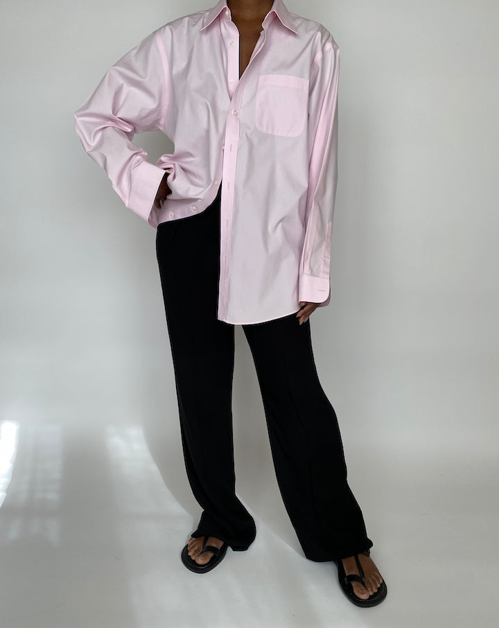 VINTAGE LIGHT PINK BUTTON DOWN SHIRT 2025