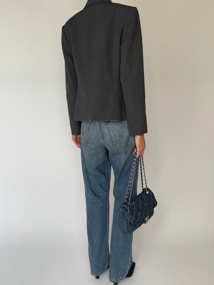 Vintage Tailored Blazer Grey 6526