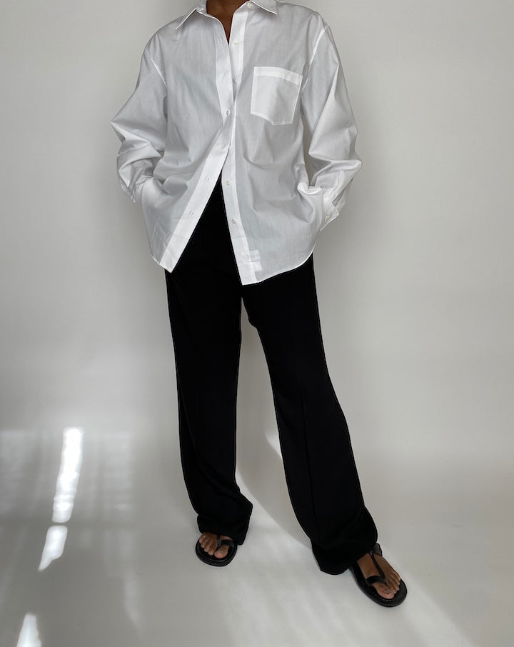 VINTAGE WHITE BUTTON DOWN SHIRT 2035