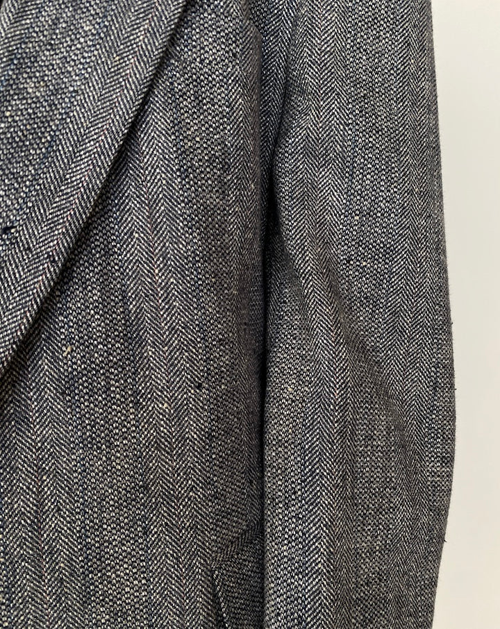 VINTAGE GREY SINGLE BREASTED BLAZER 2050