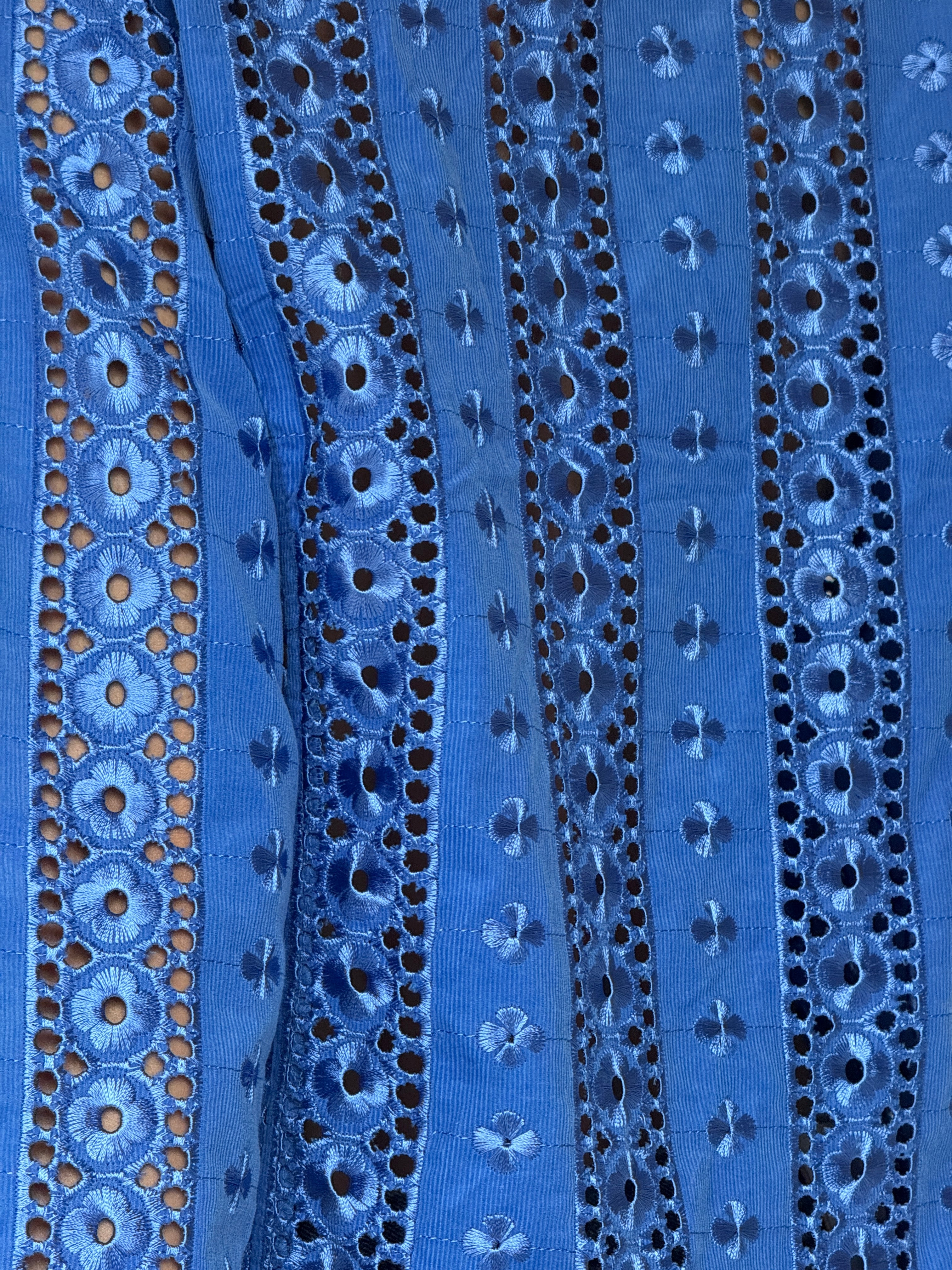 Vintage Eyelet Jacket Blue 7066