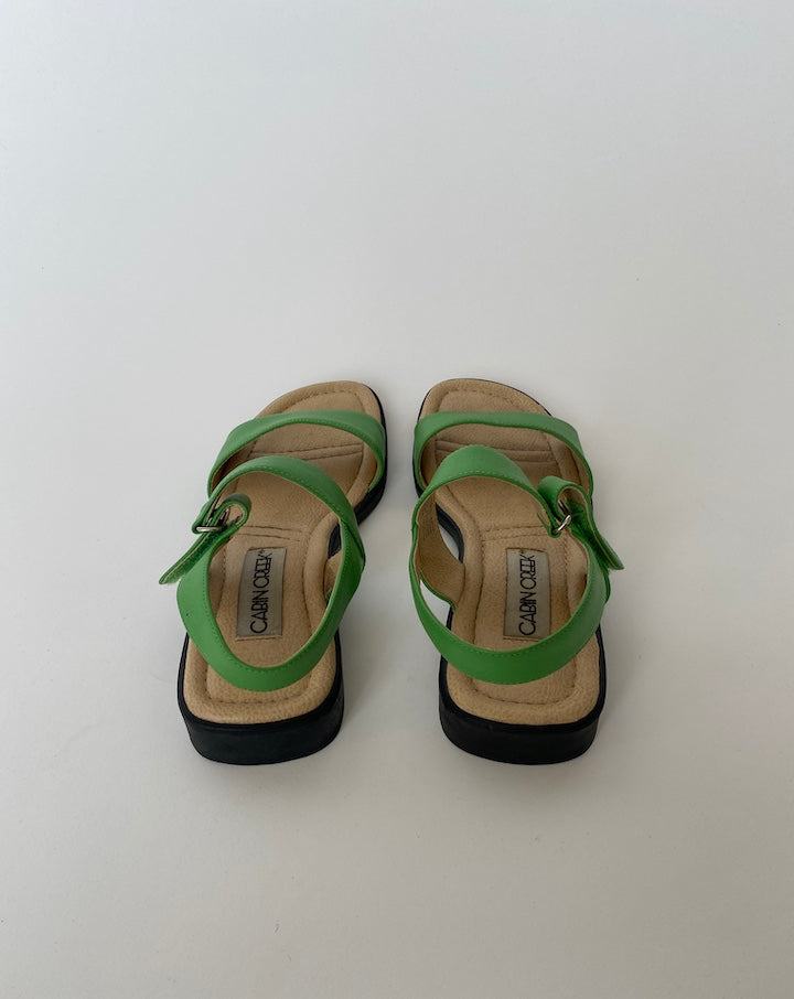 VINTAGE GREEN SANDALS 4158