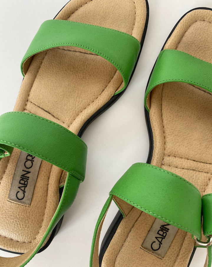 VINTAGE GREEN SANDALS 4158