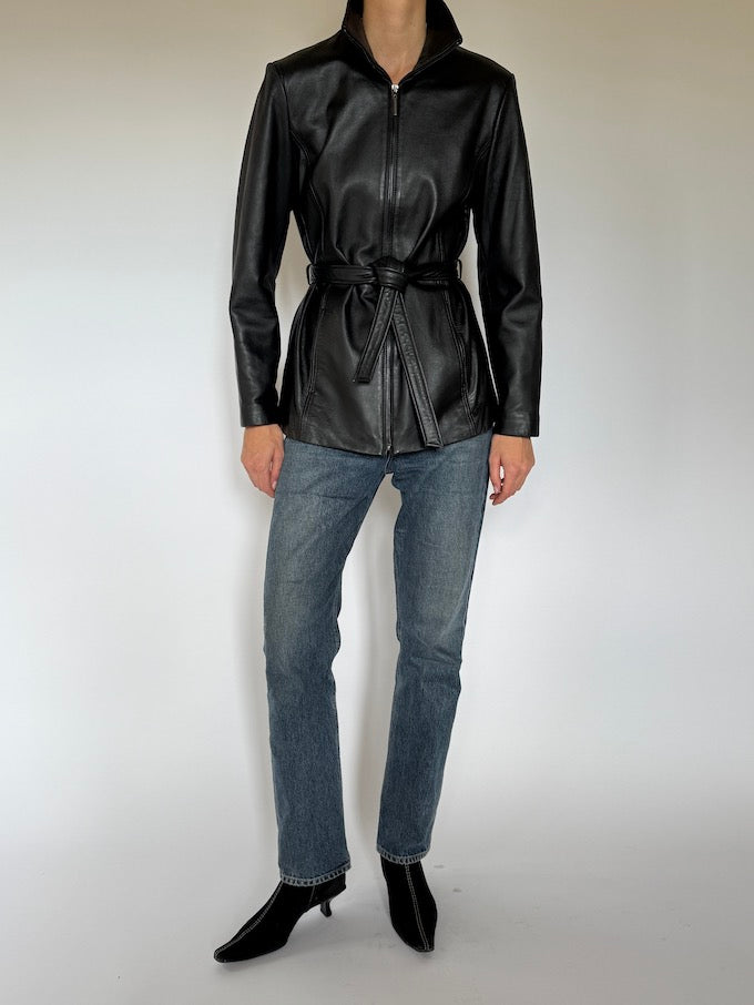 Leather jacket, vintage leather jacket, svc, shopvintagecollection