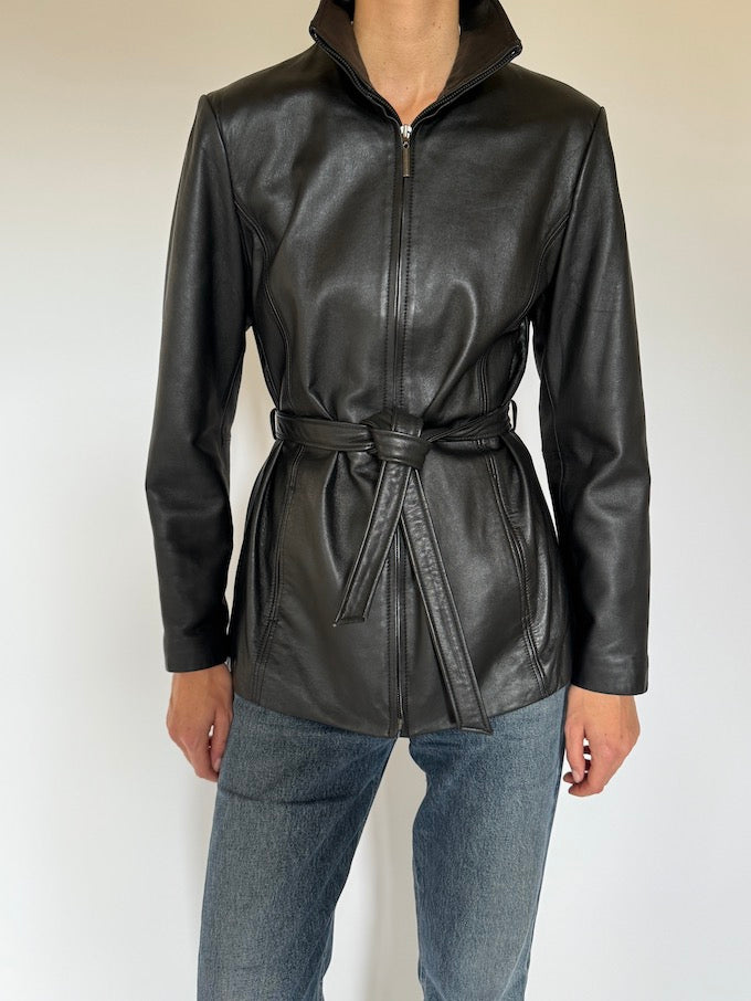Leather jacket, vintage leather jacket, svc, shopvintagecollection