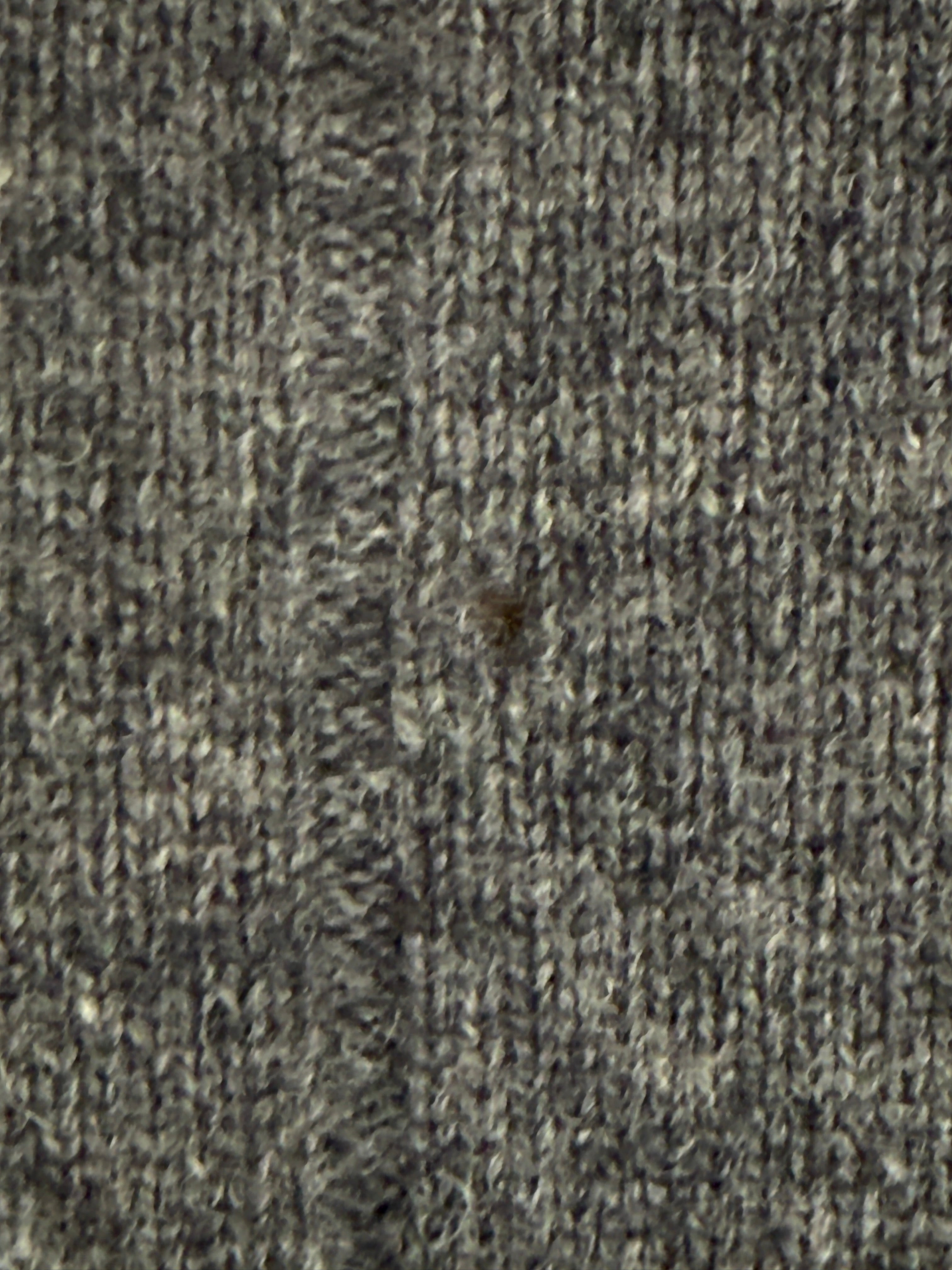Vintage wool cardigan fabric close-up gray
