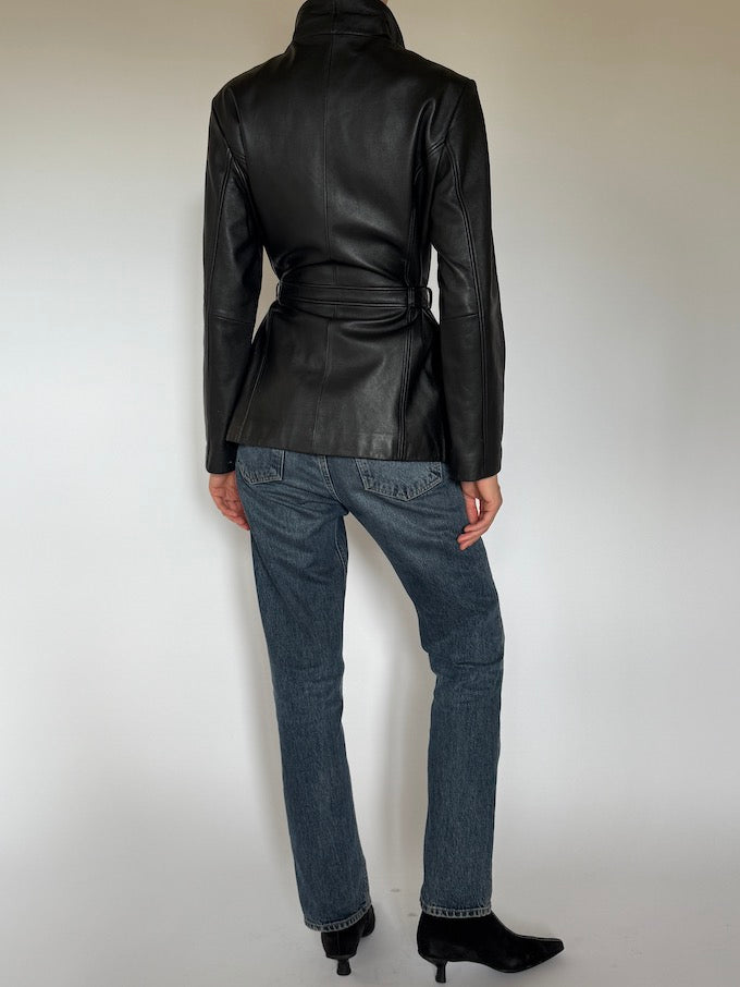 Leather jacket, vintage leather jacket, svc, shopvintagecollection