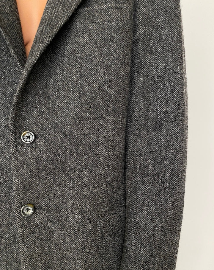 VINTAGE GREY SINGLE BREASTED BLAZER 2061