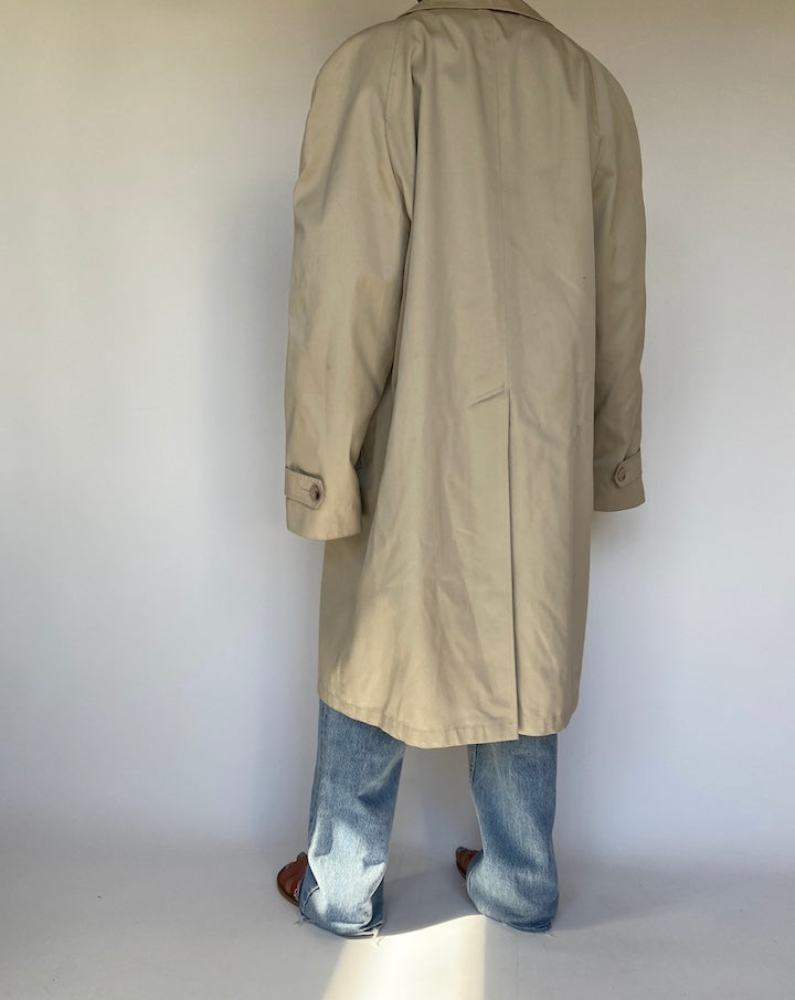 VINTAGE OVERSIZED BEIGE LONG COAT 3242