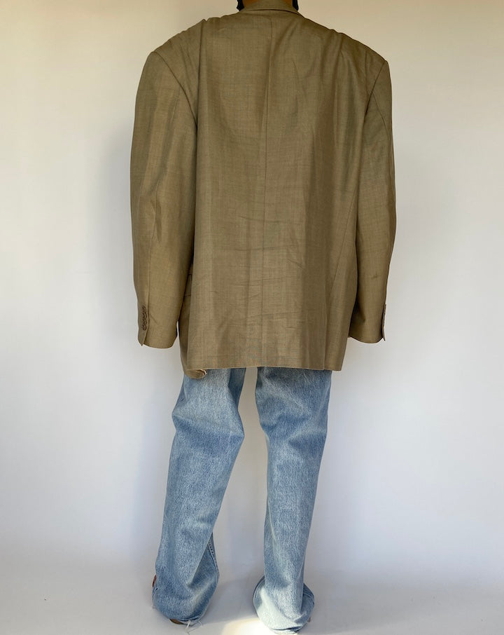 VINTAGE OVERSIZED BEIGE BLAZER 3243